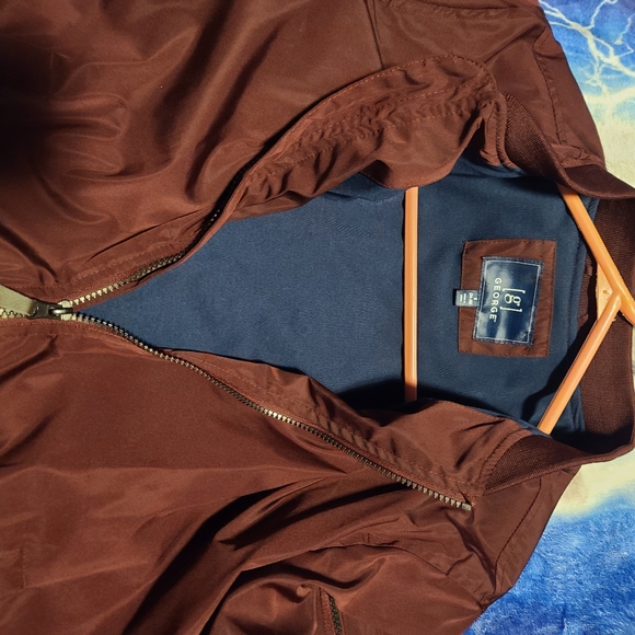 Young Men's beautiful merlot bomber jacket - Picture 2 of 3